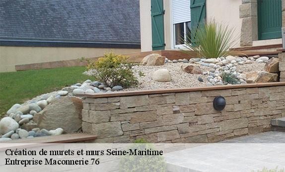 Création de murets et murs 76 Seine-Maritime  Entreprise Maconnerie 76