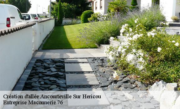 Création d'allée  ancourteville-sur-hericou-76560 Entreprise Maconnerie 76