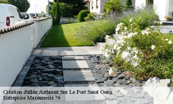 Création d'allée  authieux-sur-le-port-saint-ouen-76520 Entreprise Maconnerie 76