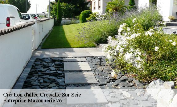 Création d'allée  crosville-sur-scie-76590 Entreprise Maconnerie 76