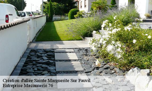 Création d'allée  sainte-marguerite-sur-fauvil-76640 Entreprise Maconnerie 76
