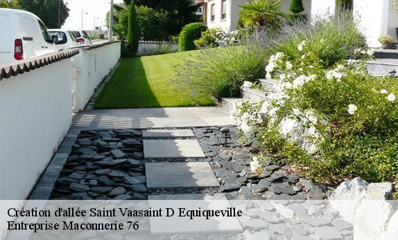 Création d'allée  saint-vaasaint-d-equiqueville-76510 Entreprise Maconnerie 76