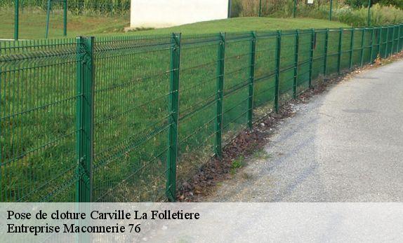 Pose de cloture  carville-la-folletiere-76190 Entreprise Maconnerie 76