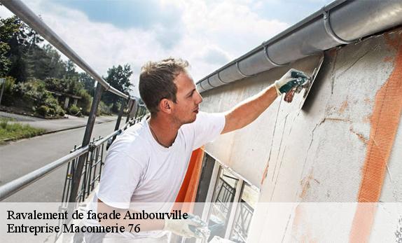Ravalement de façade  ambourville-76480 Entreprise Maconnerie 76