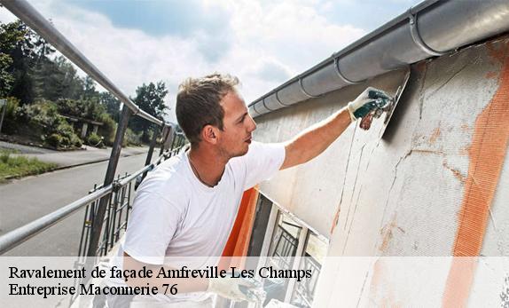 Ravalement de façade  amfreville-les-champs-76560 Entreprise Maconnerie 76