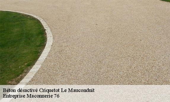 Béton désactivé  criquetot-le-mauconduit-76540 Entreprise Maconnerie 76