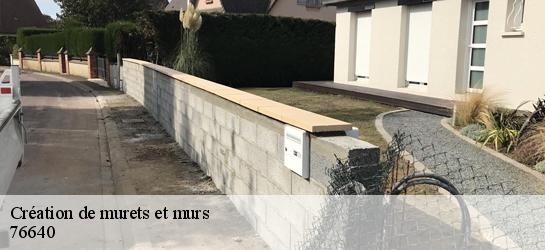 Création de murets et murs  76640