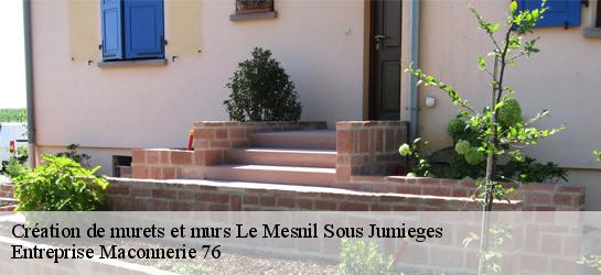 Création de murets et murs  76480