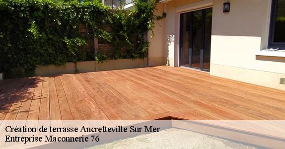 Création de terrasse  ancretteville-sur-mer-76540 Entreprise Maconnerie 76