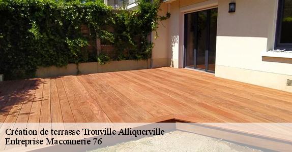Création de terrasse  trouville-alliquerville-76210 Entreprise Maconnerie 76